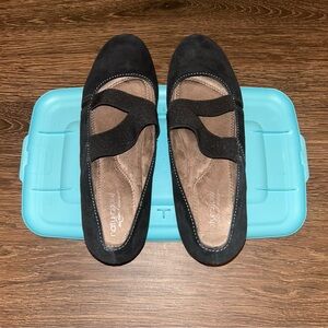 Natural Soul Black Suede Casual Shoes